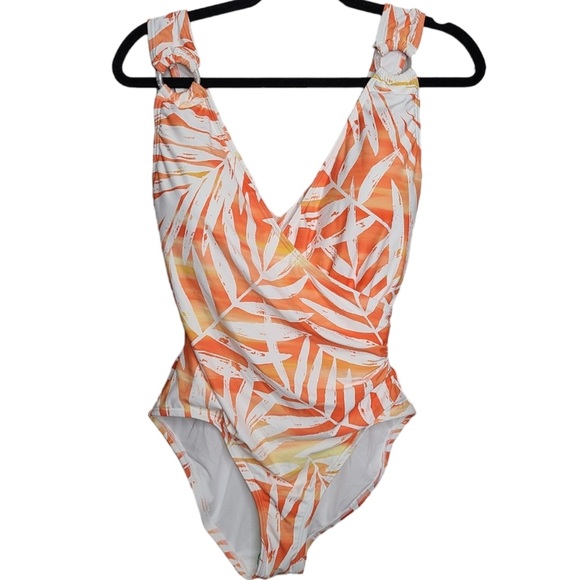 Carmen Marc Valvo Removable Soft Padding, Fully-Lined One-Piece Swimsuit NWT - Picture 2 of 3